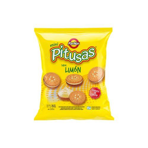 Galletitas PITUSAS Sabor Limón 160grs. (B x 30u.)